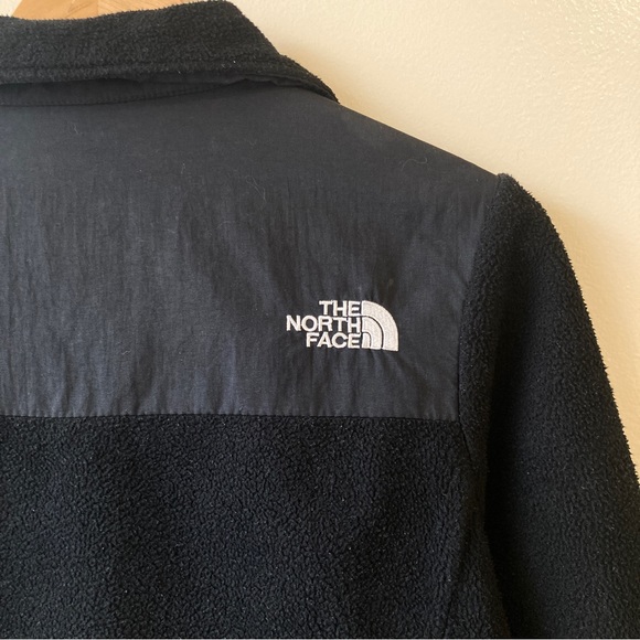 The North Face Womens Fleece Jacket Full Zip Pockets Logo Funnel Neck Small - Picture 6 of 9